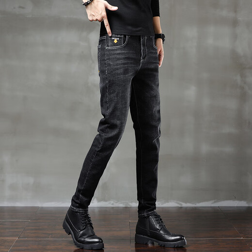 Danser avec le pantalon Black Small Small Black de Slim Small Foot 2025 NOUVEAU Été Firente STRADY STOUR-LINE PANTAGE CONCUSTÉ 6630 Black 6630 Black 28