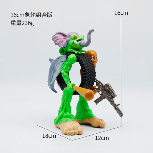 2025 new AI foreign Classic of Mountains and Seas toys complete set of fusion monster stick figure doll hand model ornaments golden stick figure fusion