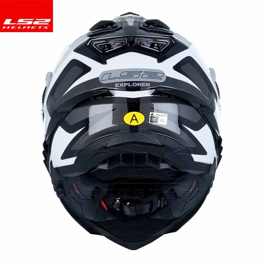 LS2 Fibre de carbone Fibre hors route Casque à traction Casque de moto à la traction MOTOBRE MOTOBRE MOTOBLE FULLES FOURSONS DOUBLE BOUBRE BOUBRE MEX701 Modèle de fibre de verre - Moule de gris blanc pour la tête de soie de glace d'été XXXXL (64 cm recommandé)