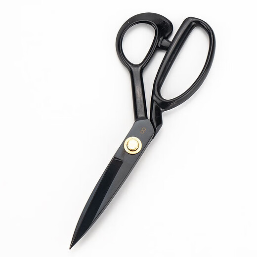 Hastic tailoring scissors, sewing, clothing, leather scissors, 8 inches (black)