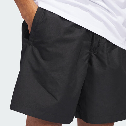 Adidas (adidas) clover Männerhose Frauenhose 2025 Herbst neue Sporthosen Ehepaar atmungsaktives Komfort Shorts JC7658/Schwarz/Weiß M