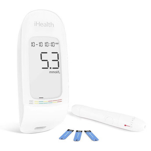 iHealth血糖仪AG607 AG605 AG695 EGS-2000试纸 AGS-1000  不的 50试纸+50采血针+50棉片 含血糖仪