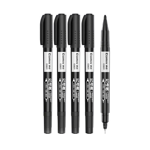 
Comix (Comix) thick and thin double-head logistics marker office meeting signing pen marking marker oil pen children's student hook pen 12 pieces/box ES831
