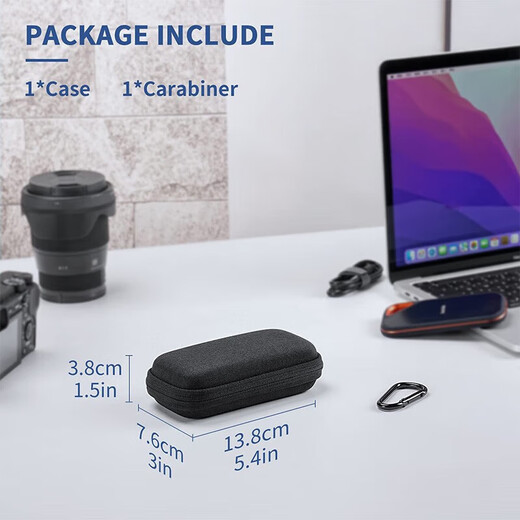 闪迪（SanDisk）移动固态硬盘保护包E30 E61 E81防震防摔收纳包保护套 便携硬盘包 E61至尊极速（卓越版|人手必备） 1TB专用硬壳防震包