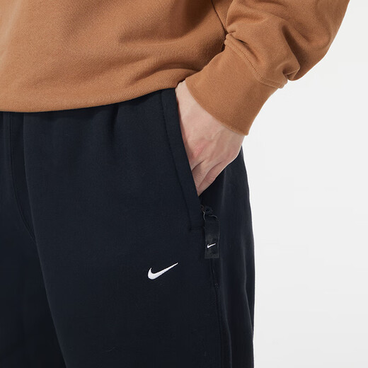 耐克（NIKE）男裤 2025夏季新款加绒保暖小脚裤男士针织跑步运动裤休闲长裤 DX1365-010 L