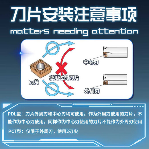 Runhuanian U drill H13 aviation grade water jet drill deep hole fast drill bit SP knife high precision wear-resistant lathe with flat bottom C252D21