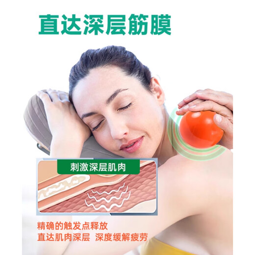 Amafu cloud ball fascia ball ic ball pelvic floor muscle release ball massage pelvic yoga ball pilates small ball 10cmZ orange 3-inch single package