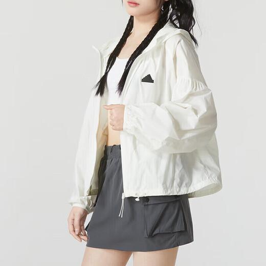 阿迪达斯 （adidas）外套女装2025夏季新款TECH UPF HD JKT时尚百搭连帽运动休闲夹克 IM8837 S