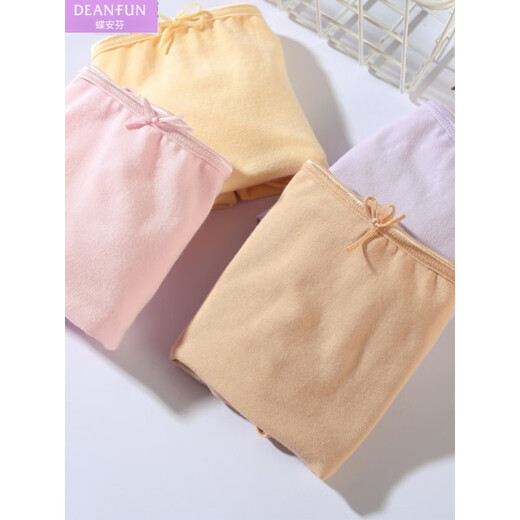 Die Unterwäsche für Frauen für Frauen für atmungsaktive Watteswäsche mit mittlerer Taille sexy taille mit Bauchschläken mit großer Boxerhosen 4 neue Geschenkboxen 14110-3 gemischte Farben, wie im Bild 3 XL gezeigt