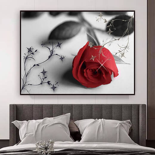 
Yonghuan bedside stickers wall stickers living room background wall decoration painting self-adhesive wall painting bedroom dormitory homestay stickers wallpaper waterproof Tulip-TH-1349 Ultra-small width 55x height 40cm