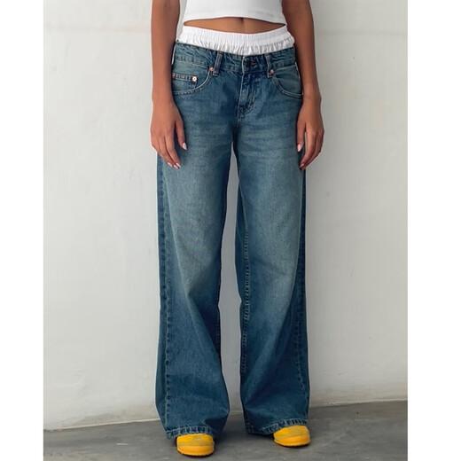 Lee Kids American Retro Low Raise non élastique lavage droit de lavage droit pour femmes en automne