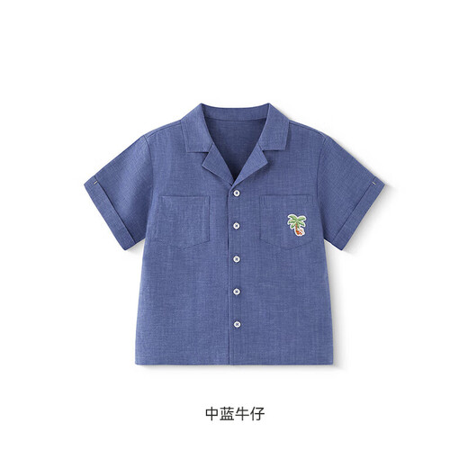 YEEHOO children's shirt summer short-sleeved breathable boys' casual top shirt