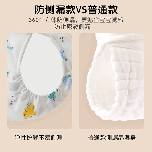 Pupan Cotton Era Baby Washable Diapers Pure Cotton Diapers Diaper Pads Newborn Baby Special Gauze Diapers Not Soggy 8 Pack Mixed Pack More Cost-Effective Replacement S Size Recommends 0-3 Months Weight 6-10 Jin Jin is equal to 0.5 kg