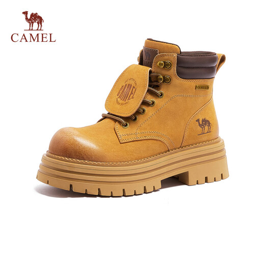 Camel (CAMEL) [Hill 3.0] Flip Work Boot Lightweight Heightening Classic Martin Boots L25W076017 Orange 36