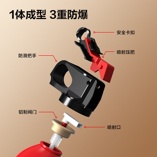 JIANGUAN vehicle-mounted fire extinguisher water-based fire extinguisher car household national fire protection 3C certification acceptance 620ml-13B
