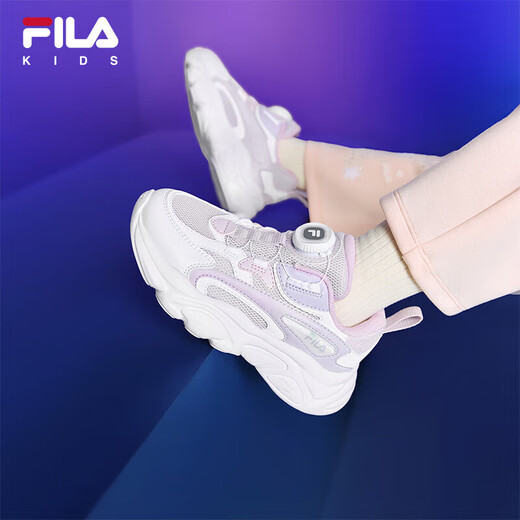 FILA斐乐儿童跑步鞋2025年秋季男女童小童旋钮扣运动鞋子火星