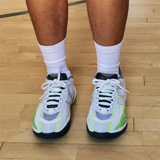 Adidas Xenoburst masculin et vert polyvalent décontracté non glissant, à usurer, coussin et respirant chaussures de basket-ball à haut niveau KK3527 blanc et vert 41 (255 mm)