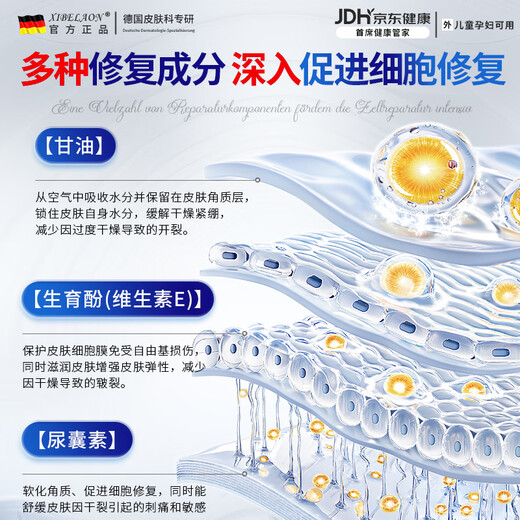 XIBELAON Cracked Foot Cream Heel Anti-Dry Cracked Bleeding Chapped Cracks Frosted Cracked Horse Oil Cream Protects Hands, Feet, Hands and Feet Moisturizing Cream