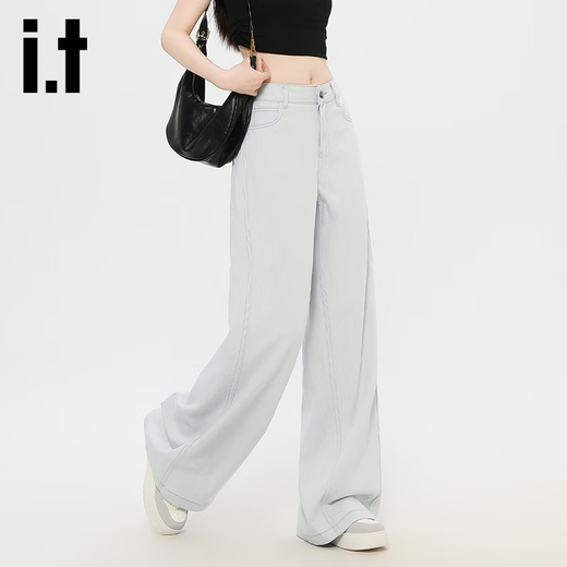 Izzue It [LAISER MINDE STYLE] Pantalon à jambes droites en vrac pour les femmes en vrac et pantalon largement largement