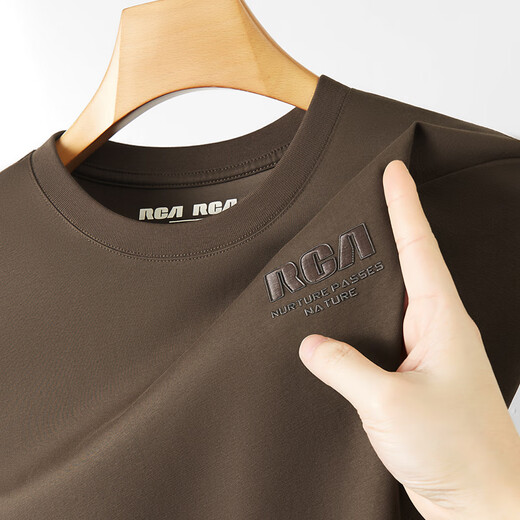 CK Heavy Craft Stickerei + hochkreisförmige Handwerkskunst, kühle Eisseide-Baumwoll-Kurzärmel-T-Shirt für Herren-Sommerrund-Nacken-T-Shirt, in grünem Hy6626 m Gewicht 90-110jin [Jin gleich 0,5 kg]
