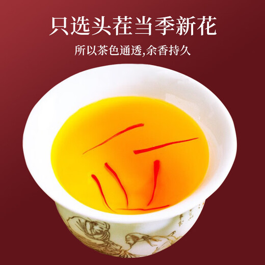Beijing Tongrentang Pang Donglai Saffron Extra Classic Genuine Nutritional Health Tea Supplements for Mom, Girlfriend, Wife High Quality Authentic Saffron Extra Classic [1 Box]