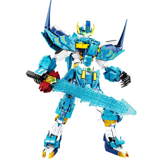 
Kaizhi 8085 mecha robot model ornaments compatible with Le children assembled pellet building blocks toy gift Kaizhi 8100 warrior mecha (1517pcs)