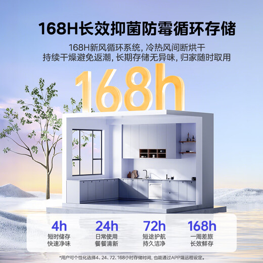 Hualing Magic Machine Vie8 Max produced by Midea, 15 sets of dishwashers under the stove, 55kPa water pressure, one-touch washing and drying, first-class water efficiency, 105 hot air drying, same style as in stores