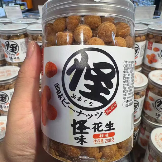 Pangdonglai Strange Taste Hu Mu Peanuts Spicy Douban Wufuji Casual Snacks Supermarket Xuchang Purchase Strange Taste Hu Mu Mu 270g*2 cans
