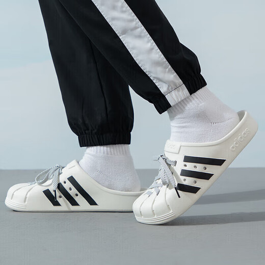 Adidas Männer- und Frauenschuhe Sommerlochschuhe Adilette Clog Birkenstock Schuhe Sportstapler JH9849/Helles Weiß/Nummer eins Schwarz/Gelb Erde Brown 39