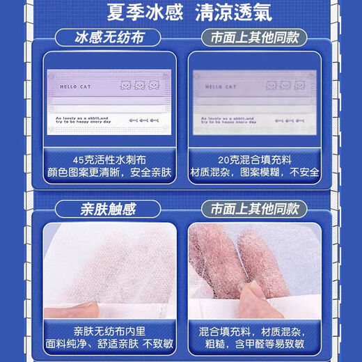 【7371人好评】冰感成人口罩夏季薄款可爱腮红渐变色女生卡通印花 冰感【绿小羊】成人 10只【独立包装】