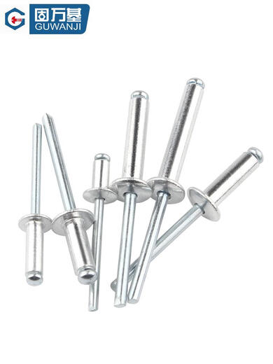 Qili Color aluminum core pulling rivet pulling rivet round head pulling willow nail K-type pulling nail M2.4/3.2/4/5/6mm M2.8*12200 black