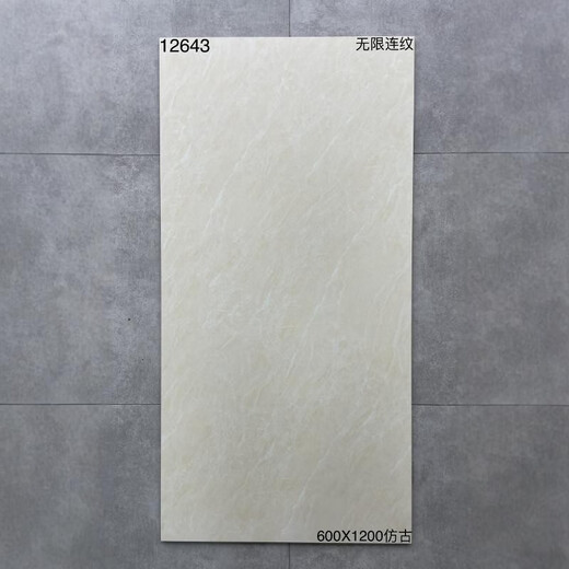 哑光瓷砖600x1200客厅卧室防滑商场奶茶店咖啡厅灰色墙地砖仿古砖 12625 60*120