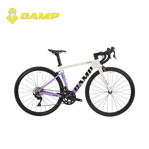 坎普（CAMP）SR3 圈刹版自行车碳纤维前叉轻量铝合金运动赛车禧玛诺套件公路车 白绿 490码 700C