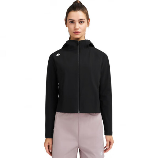 迪桑特（DESCENTE）WOMENSTRAINING系列针织运动连帽防紫外线透气夹克女款 WT-Bright White Tpg M