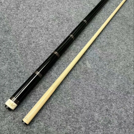 Three big heads, middle head split high-end silver ring nine-ball chasing points Chinese black eight replica 1 1 handmade billiard cue Zhengtu 3 single pole + pole bag middle head 11.5mm