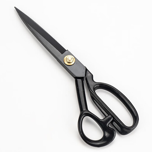 Hastic tailoring scissors, sewing, clothing, leather scissors, 8 inches (black)