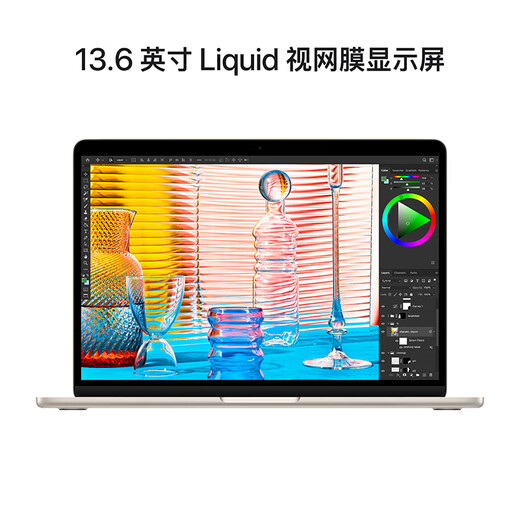Apple/Apple AI notebook/24G+512G MacBookAir 13.6-inch M2 (8+10 core) learning and office starlight color computer Z1HM0CH/A