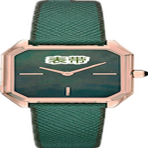 
Suitable for Armani watch women's lizard leather strap AR11149 11150 1726 small square green 14mm military green 14mm