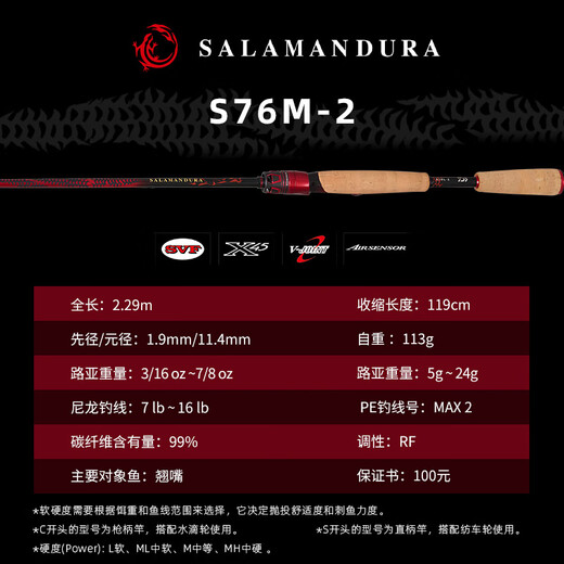 达亿瓦（DAIWA)22/25款DAIWA达瓦火蜥蜴路亚竿远投直柄枪柄溪流轻量泛用竿达亿瓦 lxb枪柄两节 682m
