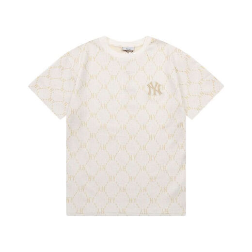 MLB couples' old-fashioned T-shirt casual short-sleeved same style 2024 summer new T05 DT-9923 khaki S
