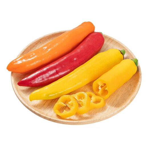 
Zhushi Orange Fruit Colored Peppers Bell Peppers Yunnan Fresh Long Pepper Mini Chili Can Eat Raw Salad Seasonal Fruits and Vegetables Premium Medium Fruits 1050g - Randomly sent 2-4 colors
