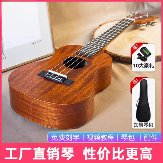 何佳功尤克里里女入门级初学者成人男乌克丽丽儿童小吉他官方乐器 23寸初学入门款-送[ 23英寸