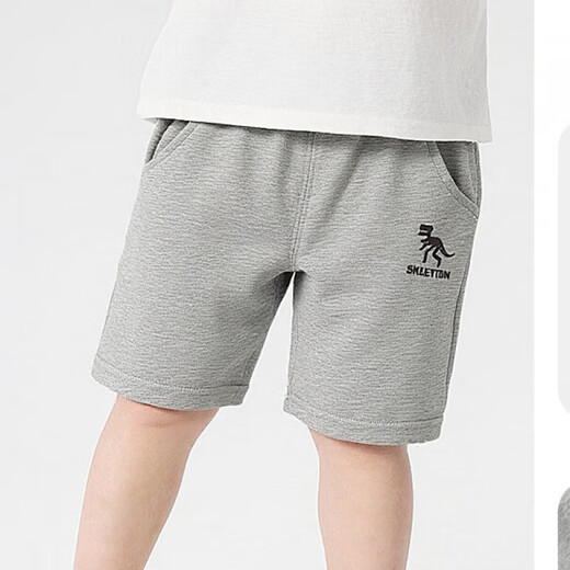 Uniqkuku [same style in the mall] Boys summer sports shorts new style children's small children's mid-trousers baby suit summer U15781 flower gray 90 cm