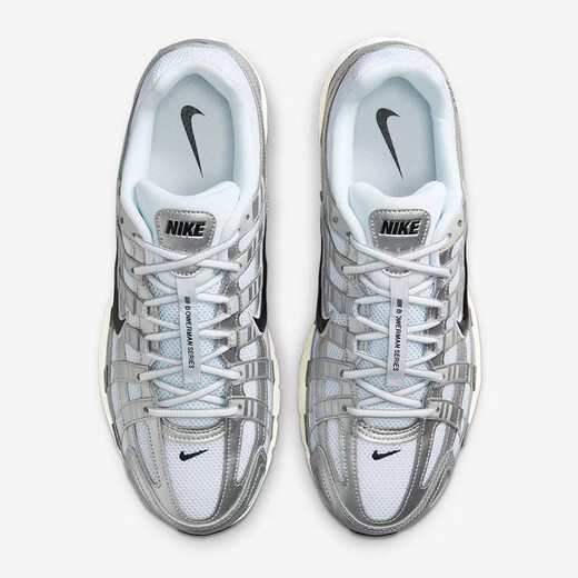 Nike Nike Herren Casual Shoes P-6000 Sportschuhe CD6404-105 Silber/Weiß 41
