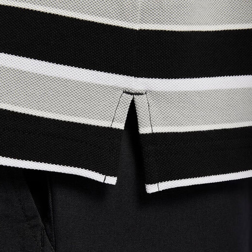 耐克（NIKE）男条纹翻领短袖T恤夏纯棉休闲POLO衫FN3897-010 FN3897010 M