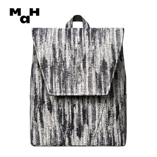 MAH Sheep House Co-branded Niche Design Schoolbag Women's Sensor Commuter Simple Large Capacity Backpack Men Jazz Black and White Pattern