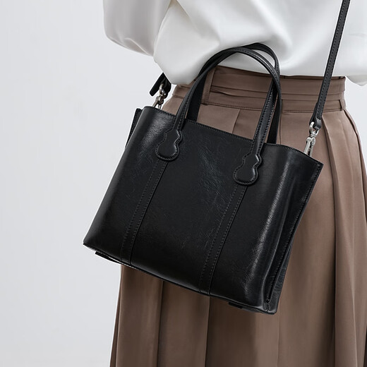 Banpo decoration (bampo) Banpo head layer cowhide small tote bag portable 2024 new counter commuting texture one-shoulder crossbody bag windbreaker gray 164