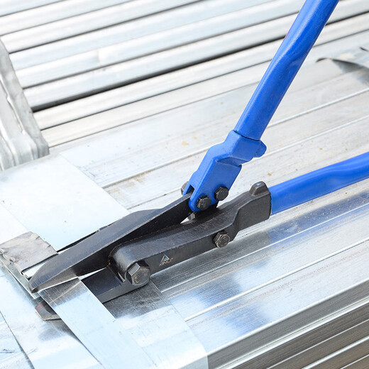 Strong steel belt scissors, industrial scissors, strong thick iron sheets, 18-inch packing strap scissors, tie pliers, unpacking scissors, 12-inch industrial-grade steel belt scissors (cut 1.2mm)