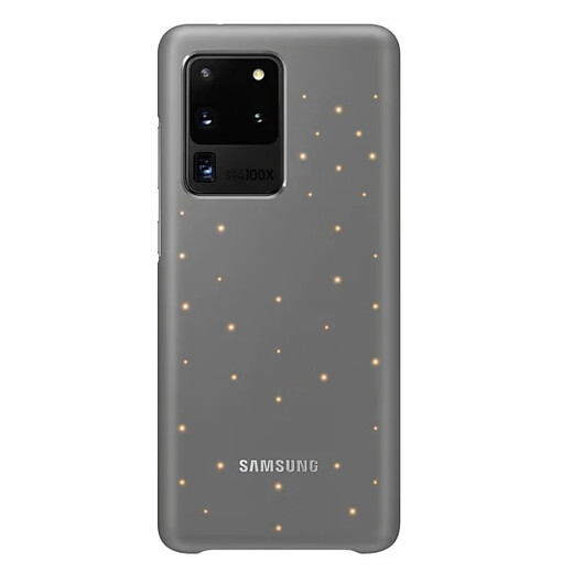 Samsung (SAMSUNG) original Samsung s20ultra mobile phone case original s20ultra protective case backlight s20+ smart LED back cover smart LED backlight case black ready-made Samsung GalaxyS20+