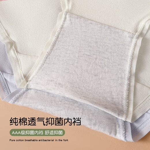 Fentenkoan [Antibacterial 5A] 2025 Nuevo ropa interior Pure Cotton de algodón Pure Antibacterial Rear Brazo de ropa interior para mujeres 6 pares Yr Pink Purple Blanco Blanco Verde Tono Negro 6 L [recomendado 95-105Jin [Jin equivale a 0.5 kg]]]